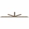Ekena Millwork Saratoga Smooth Timber Gable Bracket, Douglas Fir, 96"W x 24"H x 1 1/2"D x 3 1/2"F, 6/12 Pitch GBW096X24X0204SAR00SDF - alternate 4
